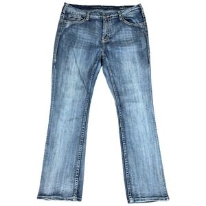 Cowgirl‎ Tuff Co Jeans Cookie Cream Jeans Womens 36x33 Blue Denim Cotton Stretch